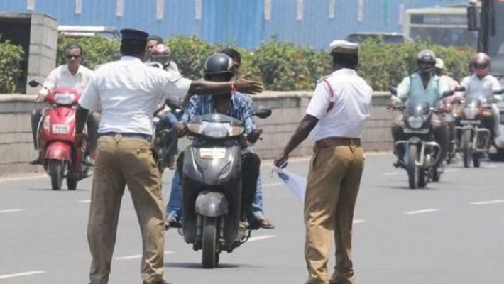 Action against Traffic sub-inspectors who do not impose spot fines and compound offences of not wearing Helmet 