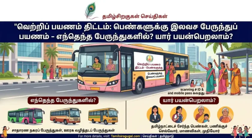 வெற்றிப் பயணம் திட்டம்: பெண்களுக்கு இலவச பேருந்துப் பயணம் – எந்தெந்த பேருந்துகளில்? யார் பயன்பெறலாம்?
