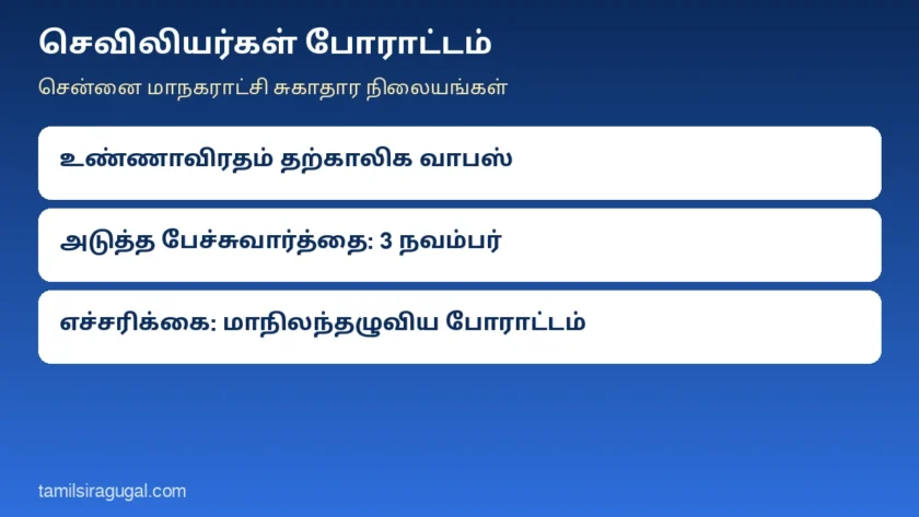 செவிலியர்கள் போராட்டம் தற்காலிக வாபஸ்: நவம்பர் 3 பேச்சுவார்த்தை, கோரிக்கை நிறைவேறாவிட்டால் மாநிலந்தழுவிய போராட்டம் என எச்சரிக்கை
