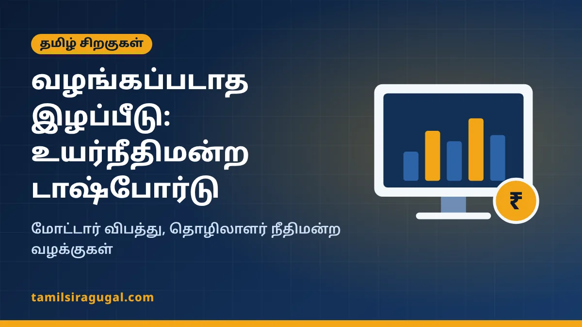 வழங்கப்படாத இழப்பீடு டாஷ்போர்டு – விளக்கப்படம்