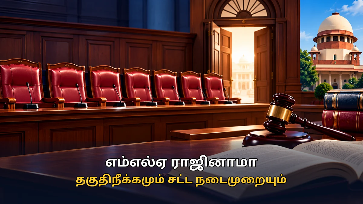 எம்எல்ஏ ராஜினாமாவும் தகுதிநீக்கமும் – விளக்கப்படம்