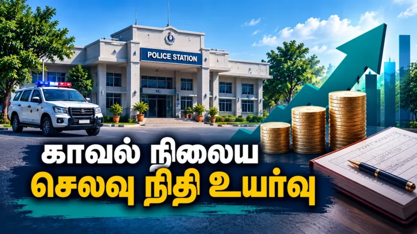 காவல் நிலையங்களுக்கான மாதாந்திர செலவு நிதி பல மடங்கு உயர்வு: ₹3,750 → ₹30,000; ஆண்டுக்கு ₹71 கோடி கூடுதல் ஒதுக்கீடு