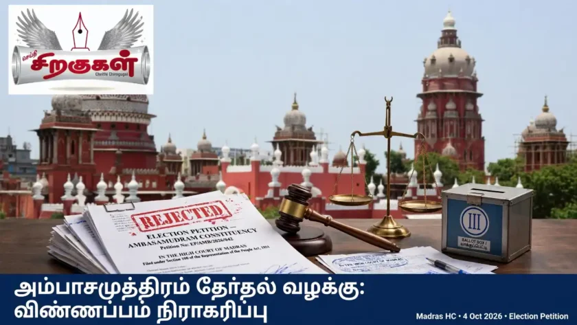 அம்பாசமுத்திரம் தேர்தல் வழக்கு: விண்ணப்பம் நிராகரிப்பு