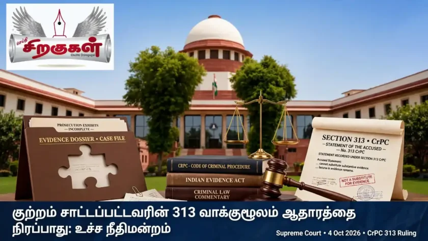குற்றம் சாட்டப்பட்டவரின் 313 வாக்குமூலம் ஆதாரத்தை நிரப்பாது: உச்ச நீதிமன்றம்