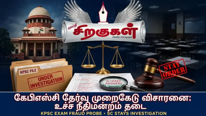 கேபிஎஸ்சி தேர்வு முறைகேடு விசாரணை: உச்ச நீதிமன்றம் தடை