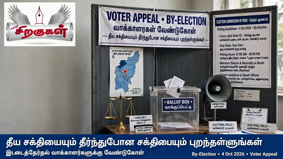 ‘தீய சக்தியையும் தீர்ந்துபோன சக்தியையும் புறந்தள்ளுங்கள்’: இடைத்தேர்தல் வாக்காளர்களுக்கு முதல்வர் விஜய் வேண்டுகோள்